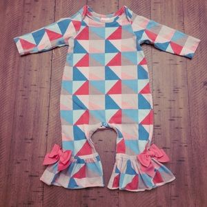 Ricrac and Ruffles Romper 6/9M